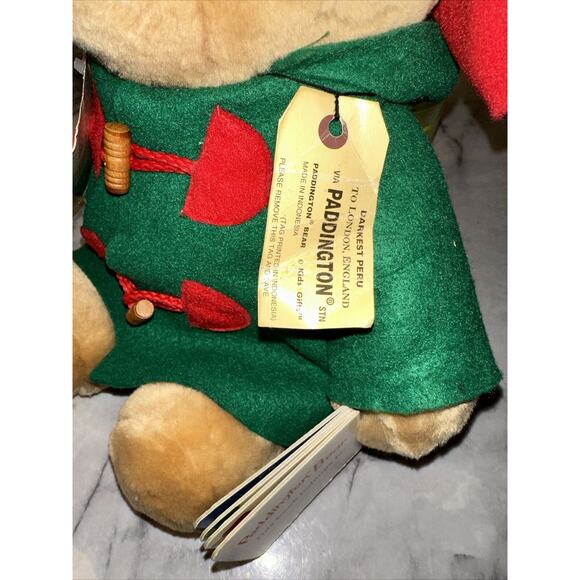VINTAGE NWT Paddington Bear 17" Plush Book Set Sears 1996 Holiday Teddy - Picture 2 of 11